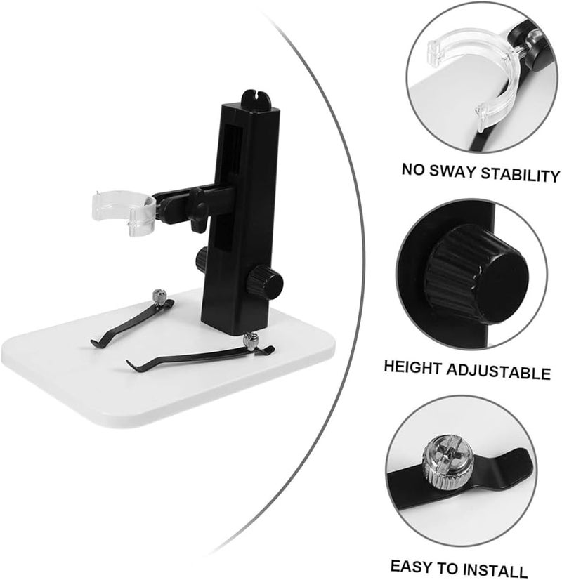 Digital Microscope Bracket Heavy Duty Stand Replacement Easy Install for Old Microscopes - Image 4